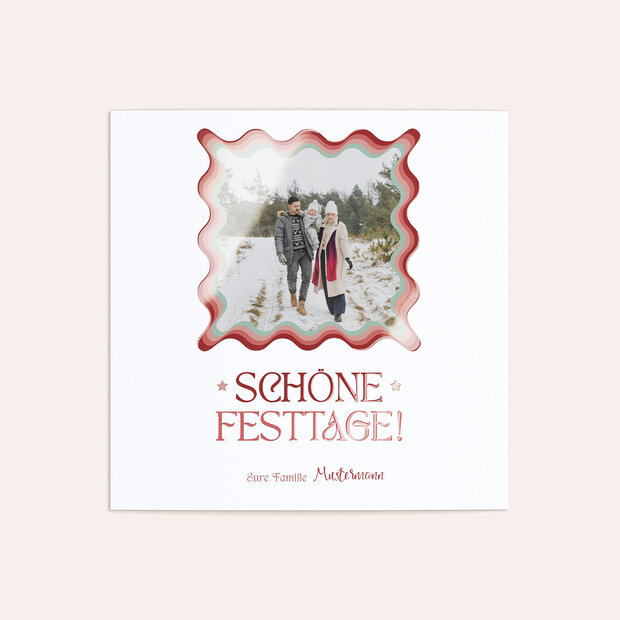 Weihnachtskarten - Festliches Farbenspiel