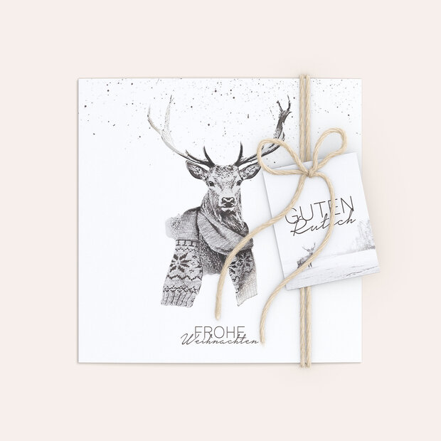 Weihnachtskarten - Der Elch