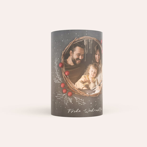 Weihnachtskarten - Im Mistelkranz