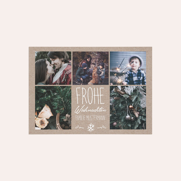Weihnachtskarten - Rustique