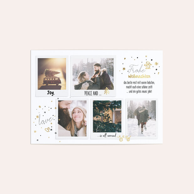 Weihnachtskarten - Joy all around