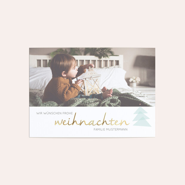 Weihnachtskarten - Abstraktes Bäumchen