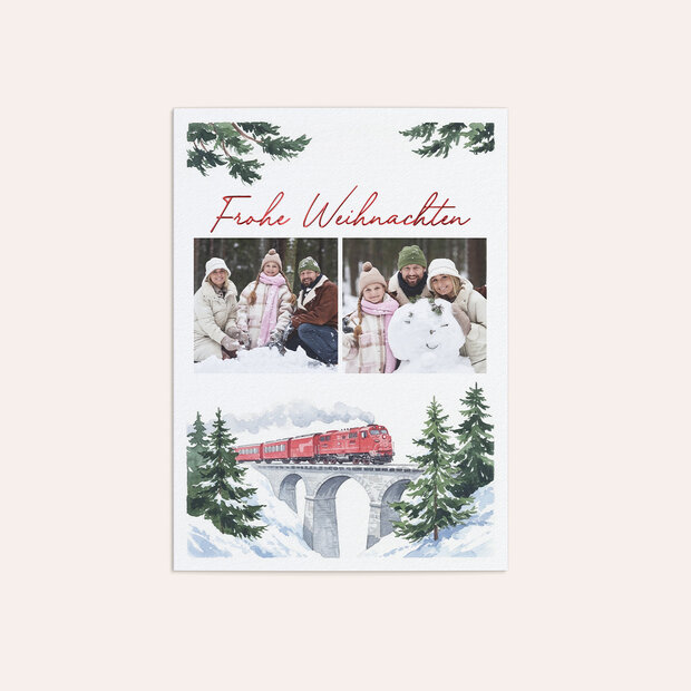 Weihnachtskarten - Reise ins Winterwunderland