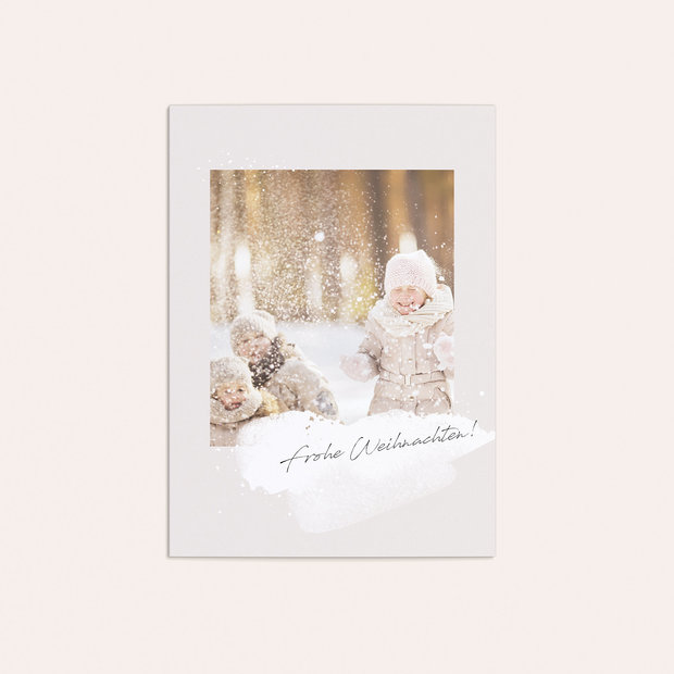 Weihnachtskarten - Flockenzauber
