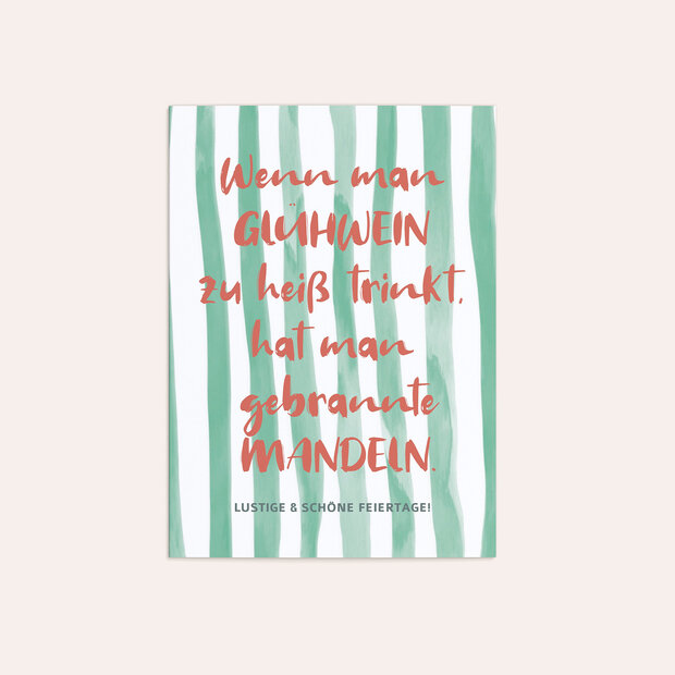 Weihnachtskarten - Gebrannte Mandeln