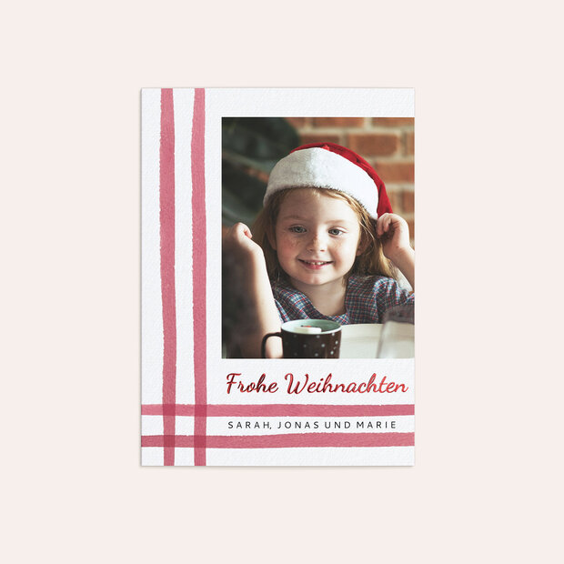 Weihnachtskarten - Christmas Stripes
