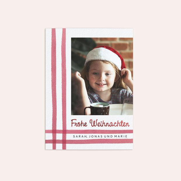 Weihnachtskarten - Christmas Stripes