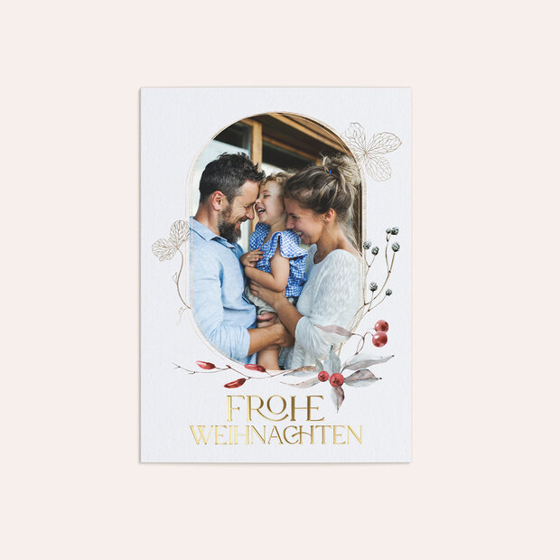 Weihnachtskarten - Zarte Winterblumen