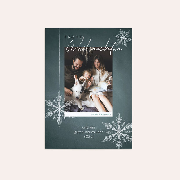 Weihnachtskarten - Eiskristalle