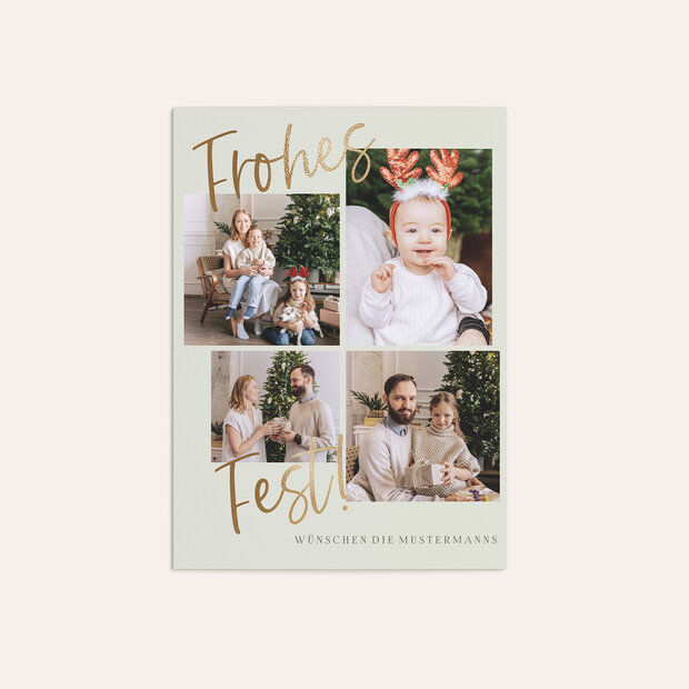 Weihnachtskarten - Warten aufs Christkind