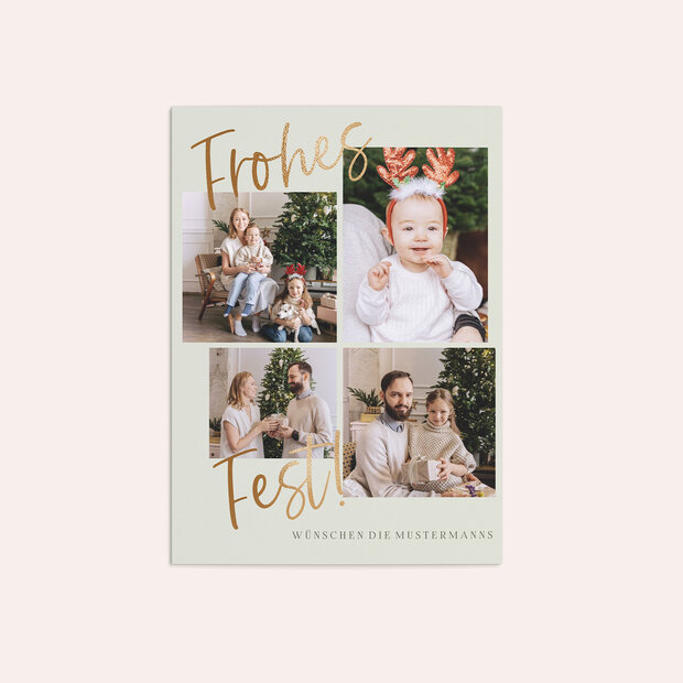 Weihnachtskarten - Warten aufs Christkind