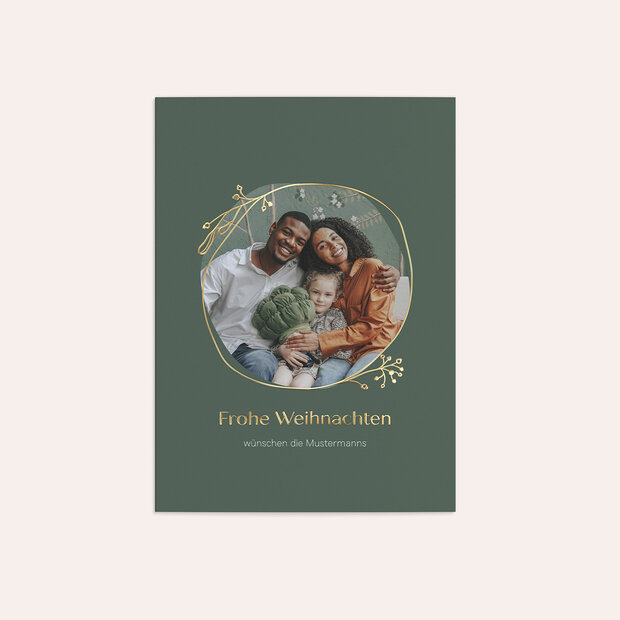 Weihnachtskarten - Umranktes Glück