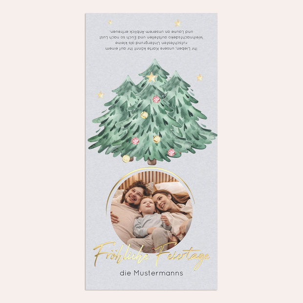 Weihnachtskarten - Sternentanne