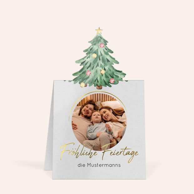 Weihnachtskarten - Sternentanne