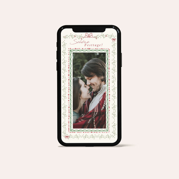 Weihnachtskarten - Weihnachtsschöner Rahmen