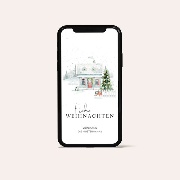 Weihnachtskarten - Verschneite Straßen