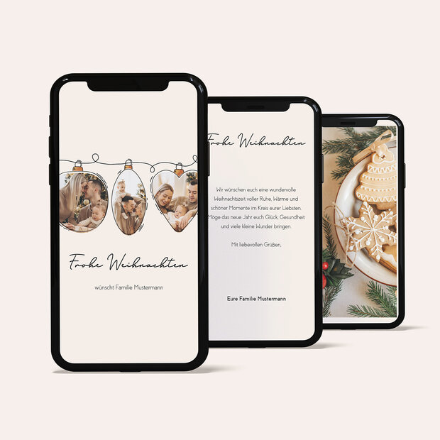 Weihnachtskarten - Zauberhafter Weihnachtsschmuck