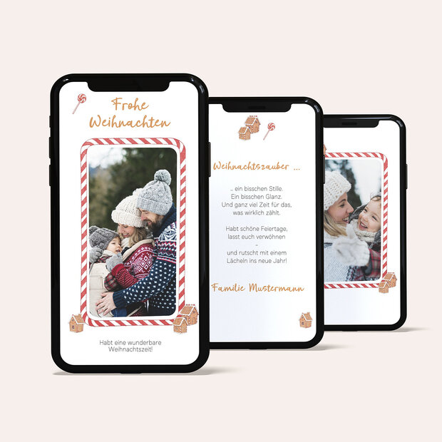 Weihnachtskarten - Weihnachtsflair mit Knusperkeks