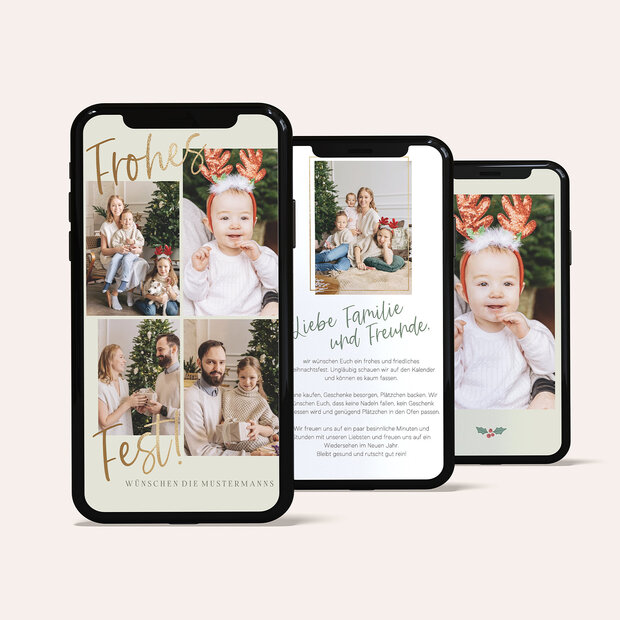 Weihnachtskarten - Warten aufs Christkind