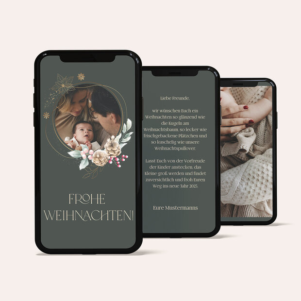 Weihnachtskarten - Glück des Weihnachtszaubers