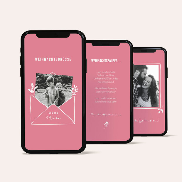 Weihnachtskarten - Brief voller Liebe