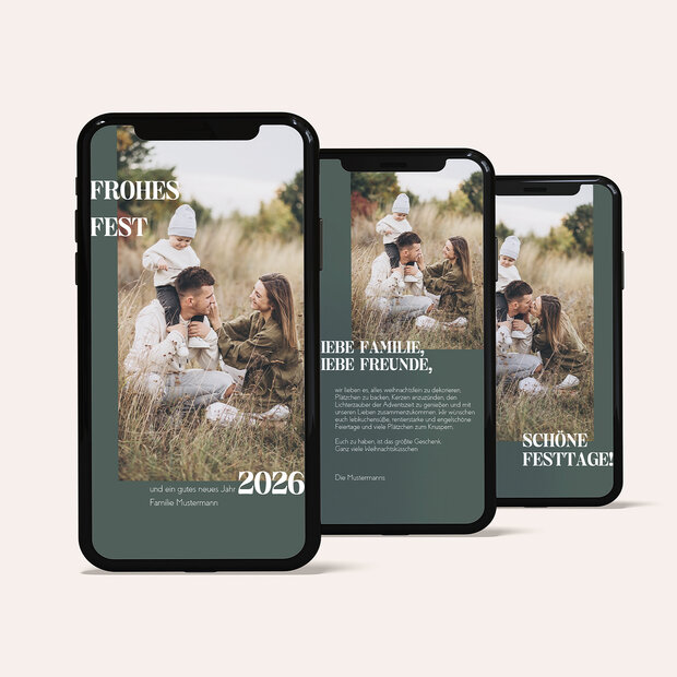 Weihnachtskarten - Harmonisches Fest