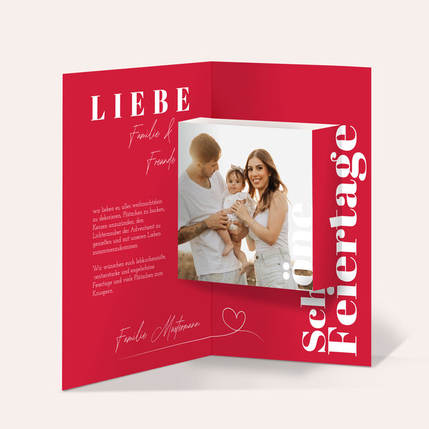 Weihnachtskarten - Weihnachtliche Herzenswünsche