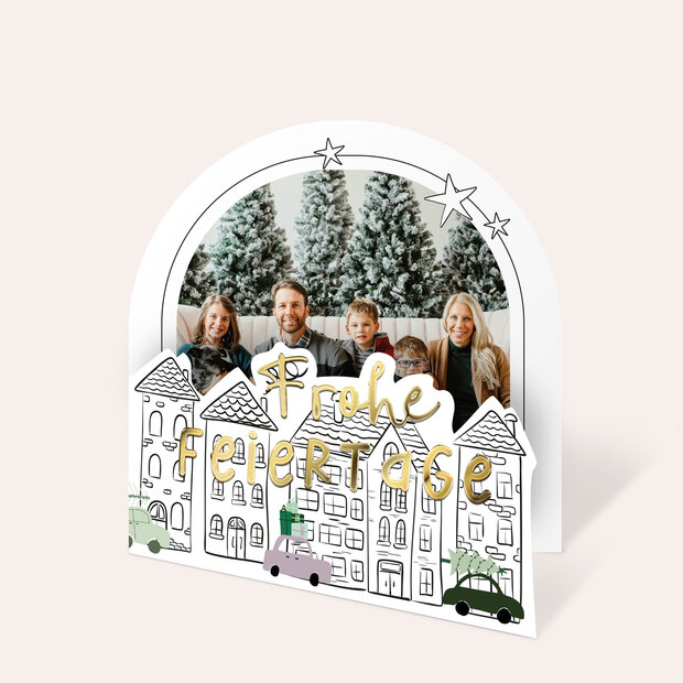 Weihnachtskarten - Weihnachtsfreude unterwegs