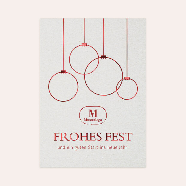 Weihnachtskarten Geschäftlich - Stille Ornamente
