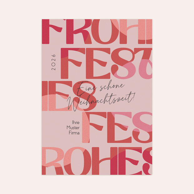 Weihnachtskarten Geschäftlich - Statement zum Fest