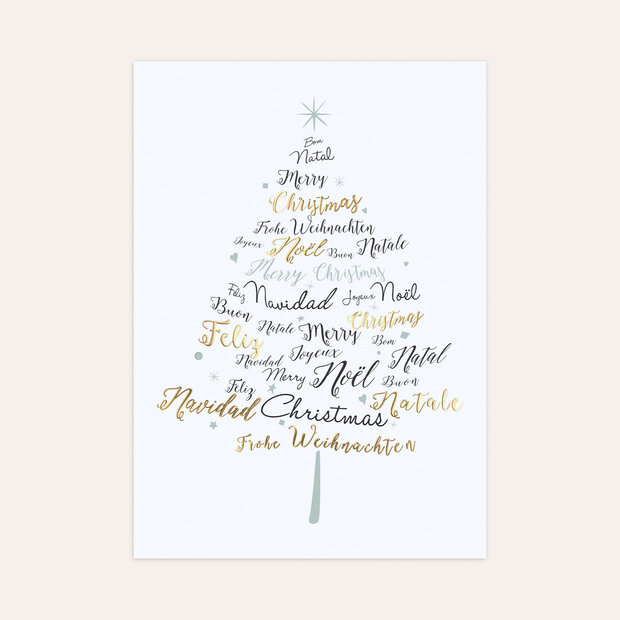 Weihnachtskarten Geschäftlich - Sprachenbaum