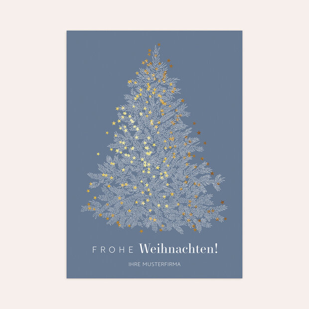 Weihnachtskarten Geschäftlich - Strahlend schöner Weihnachtsbaum