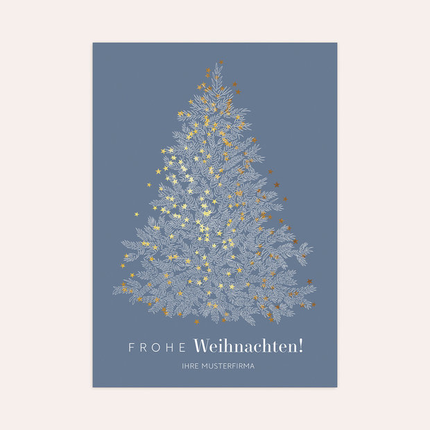 Weihnachtskarten Geschäftlich - Strahlend schöner Weihnachtsbaum
