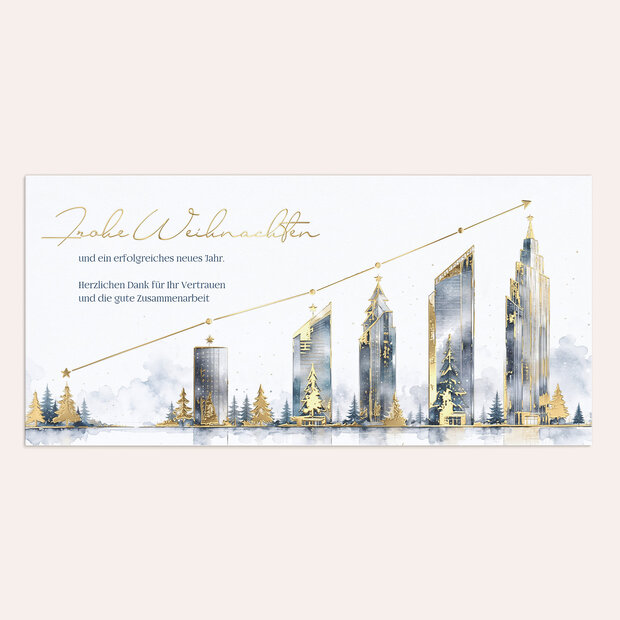 Weihnachtskarten Geschäftlich - Gemeinsam Höher