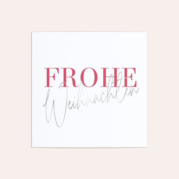 Weihnachtskarten Geschäftlich - Simple & Clear