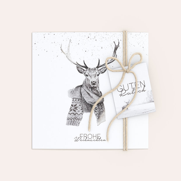 Weihnachtskarten Geschäftlich - Der Elch