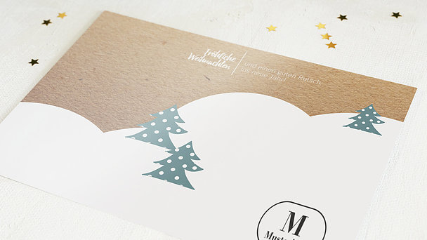 Weihnachtskarten Geschäftlich - Winter Forest