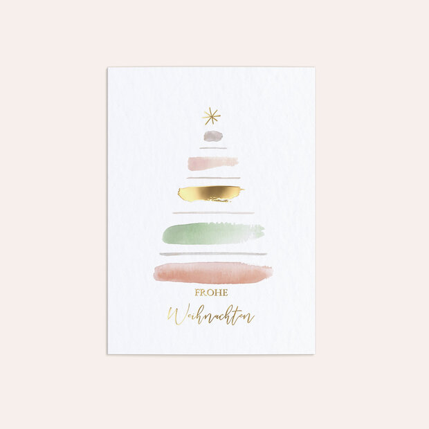 Weihnachtskarten Geschäftlich - Festliches Bäumchen
