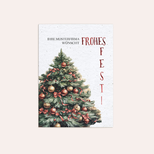 Weihnachtskarten Geschäftlich - Unser prächtiger Baum