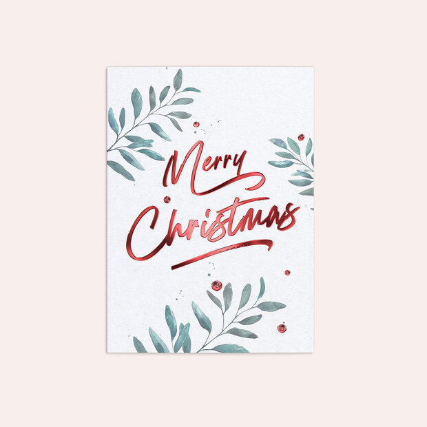 Weihnachtskarten Geschäftlich - Beeren & Zweige
