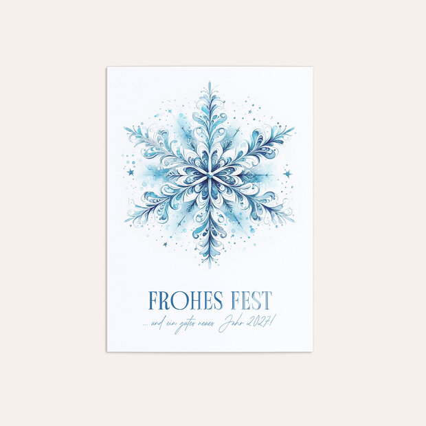 Weihnachtskarten Geschäftlich - Winterkristall