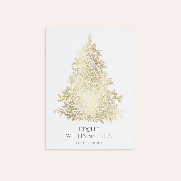 Weihnachtskarten Geschäftlich - Sternenprächtiger Weihnachtsbaum