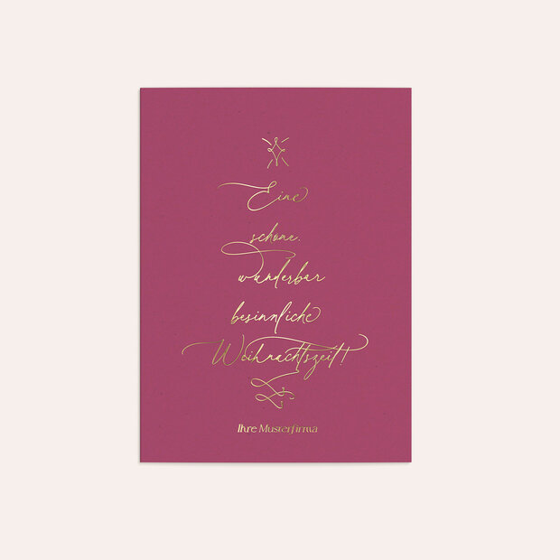 Weihnachtskarten Geschäftlich - Besinnlicher Schwung