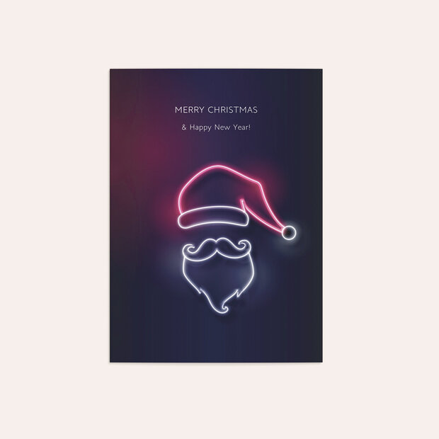 Weihnachtskarten Geschäftlich - Neon Grüße