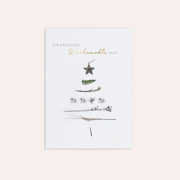 Weihnachtskarten Geschäftlich - Erfülltes Weihnachtsfest