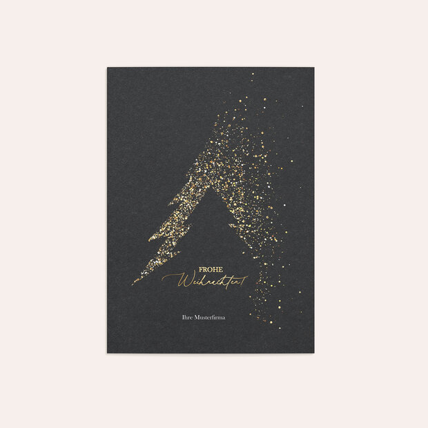 Weihnachtskarten Geschäftlich - Glitzerndes Bäumchen