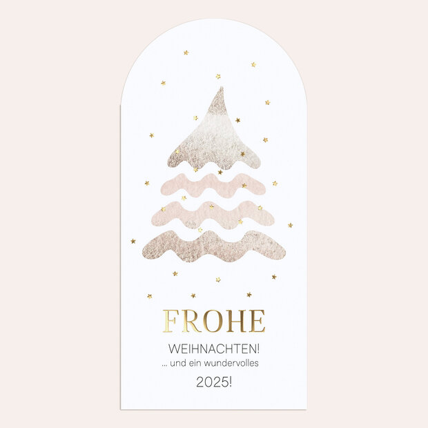 Weihnachtskarten Geschäftlich - Schimmernde Tanne