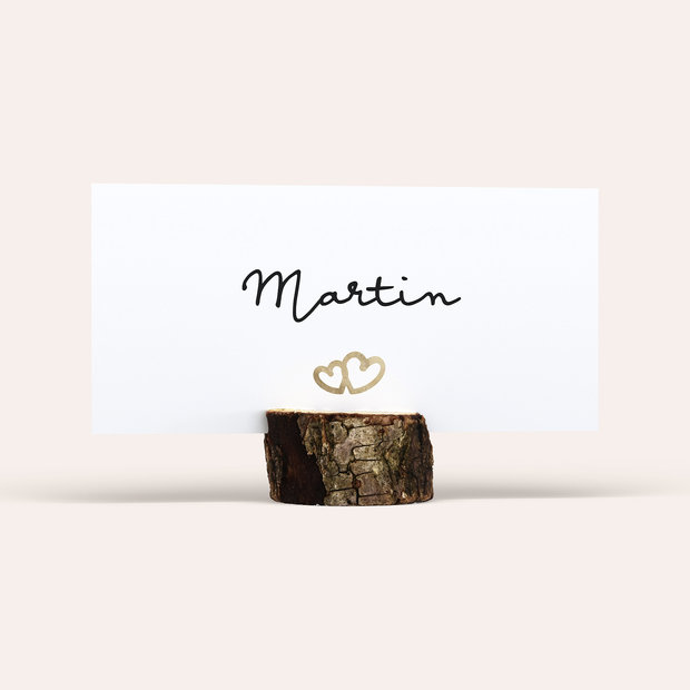 Tischkarten Hochzeit - Zarte Ringe