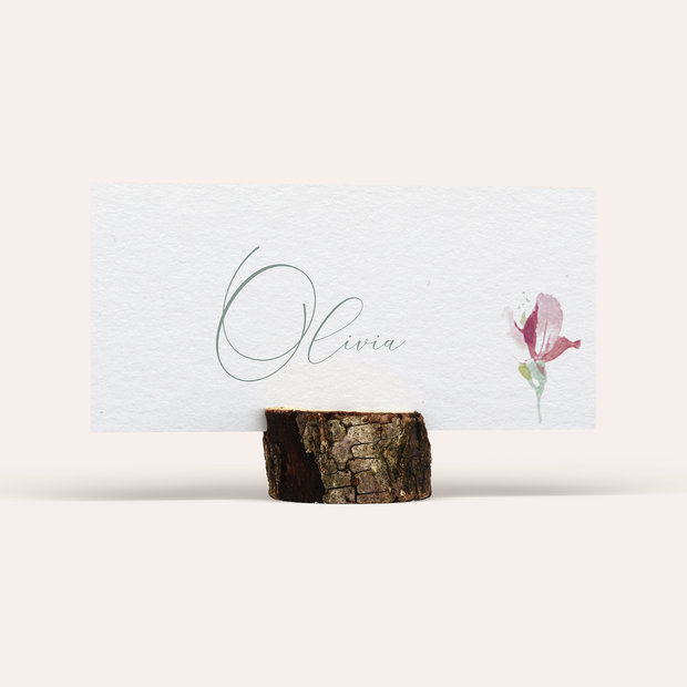 Tischkarten Hochzeit - Flower passion
