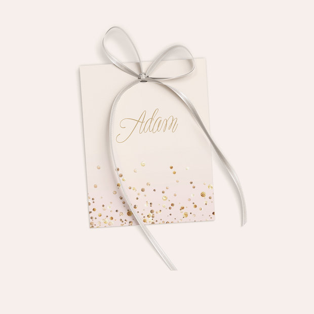 Tischkarten Hochzeit - Geflitter